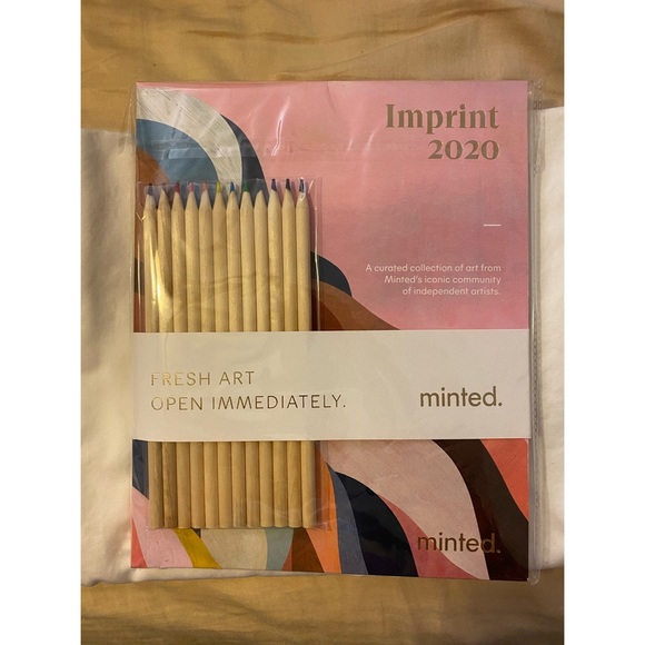 Minted Other - IMPRINT: The Minted Coloring Book by Multiple Artists with Colored Pencils